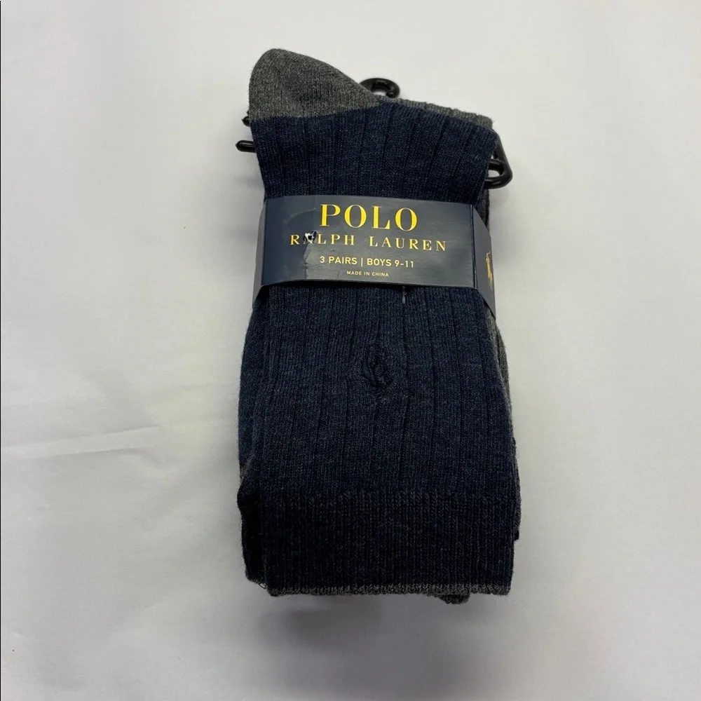 Polo Ralph Lauren Ribbed Dress Socks 3 Pack Assorted
